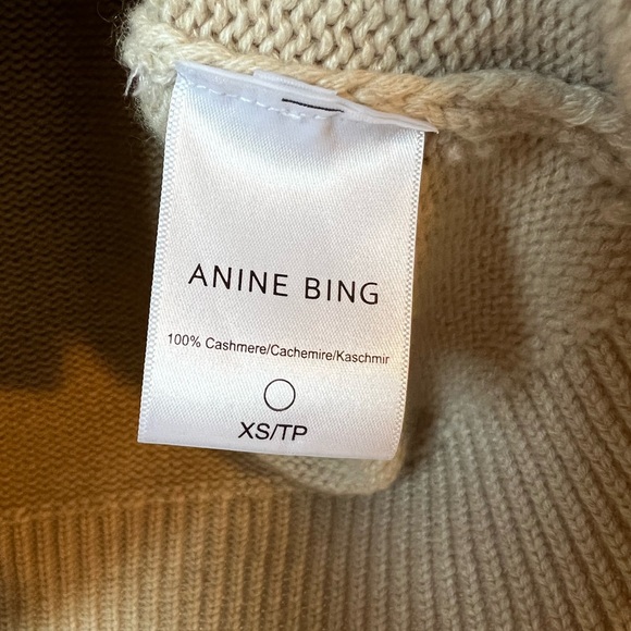 Anine Bing Rosie Sweater In Oatmeal Xs 